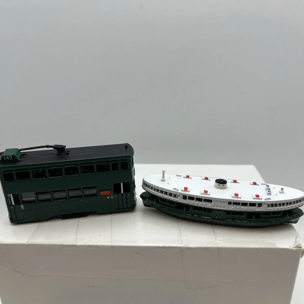 Tiny City Diecast Hong Kong Star Ferry Silver Star & Double Decker Tram Lot
